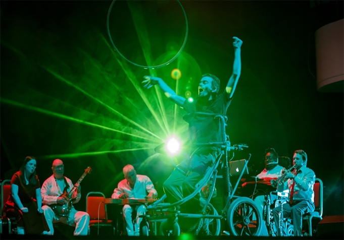 The British Paraorchestra perform Terry Rileys In C with Extraordinary Bodies